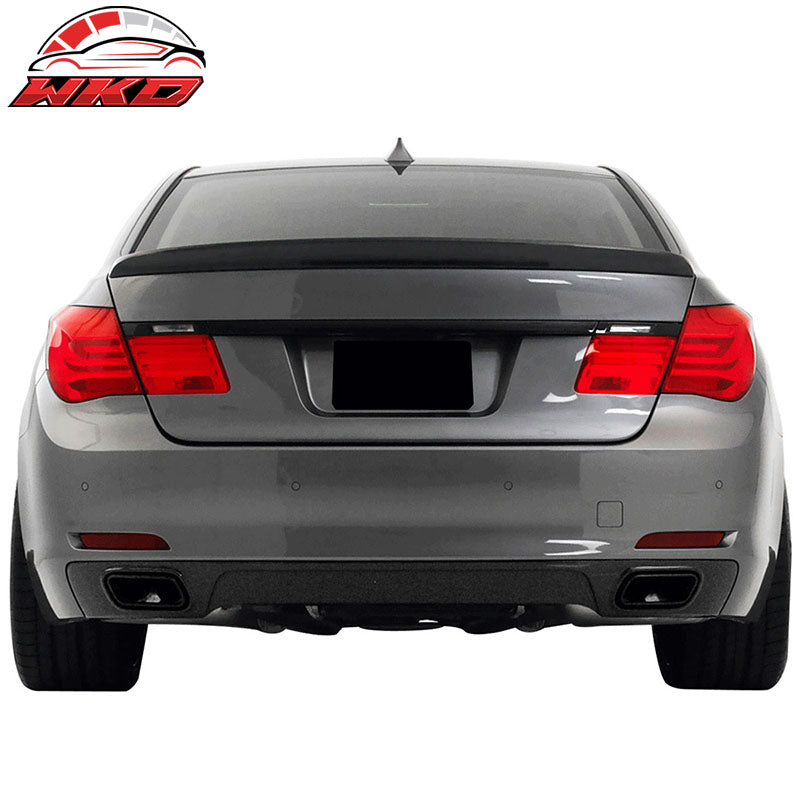 Fits 09-15 BMW F01 7-Series AC Style Rear Trunk Spoiler Wing Lip ABS Unpainted