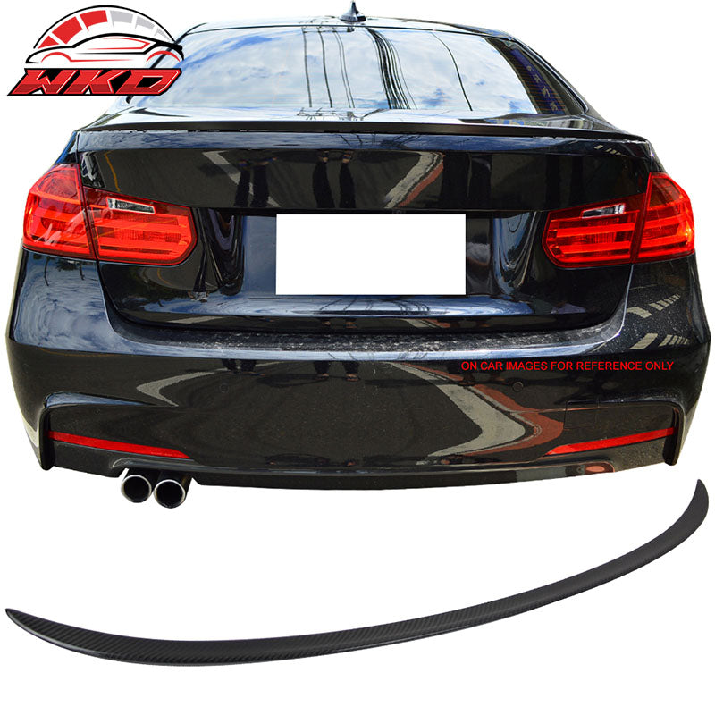 Fits 14-19 BMW 3-Series F80 M3 Style Carbon Fiber CF Rear Trunk Spoiler Wing Lip