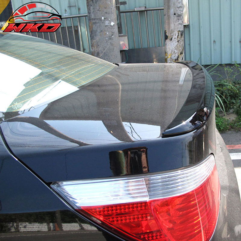 Fits 04-10 BMW 5 Series E60 Sedan M5 Style Unpainted Rear Trunk Spoiler Wing ABS