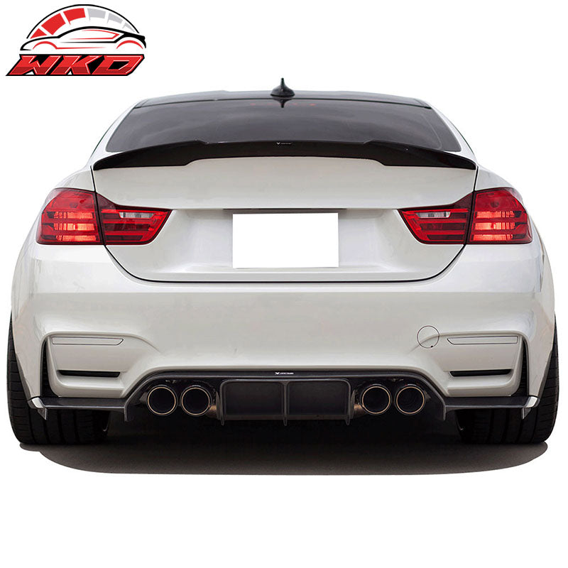Fits 14-20 BMW 4-Series F32 Coupe M4 Style Rear Trunk Spoiler Wing ABS Unpainted
