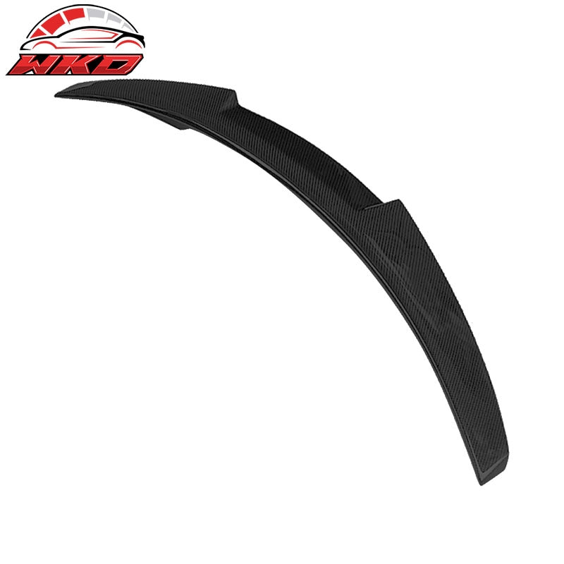 Fits 11-17 BMW 5-Series F10 M4 Style Rear Trunk Spoiler Wing Matte Carbon Fiber