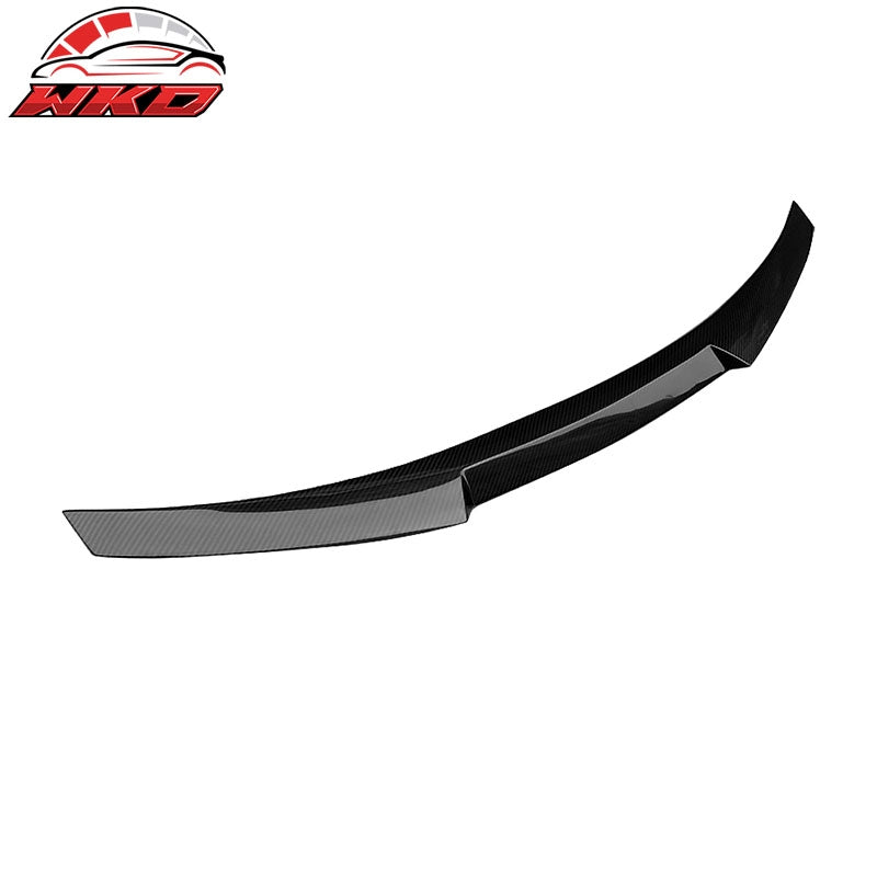 Fits 11-17 BMW 5-Series F10 M4 Style Rear Trunk Spoiler Wing Matte Carbon Fiber