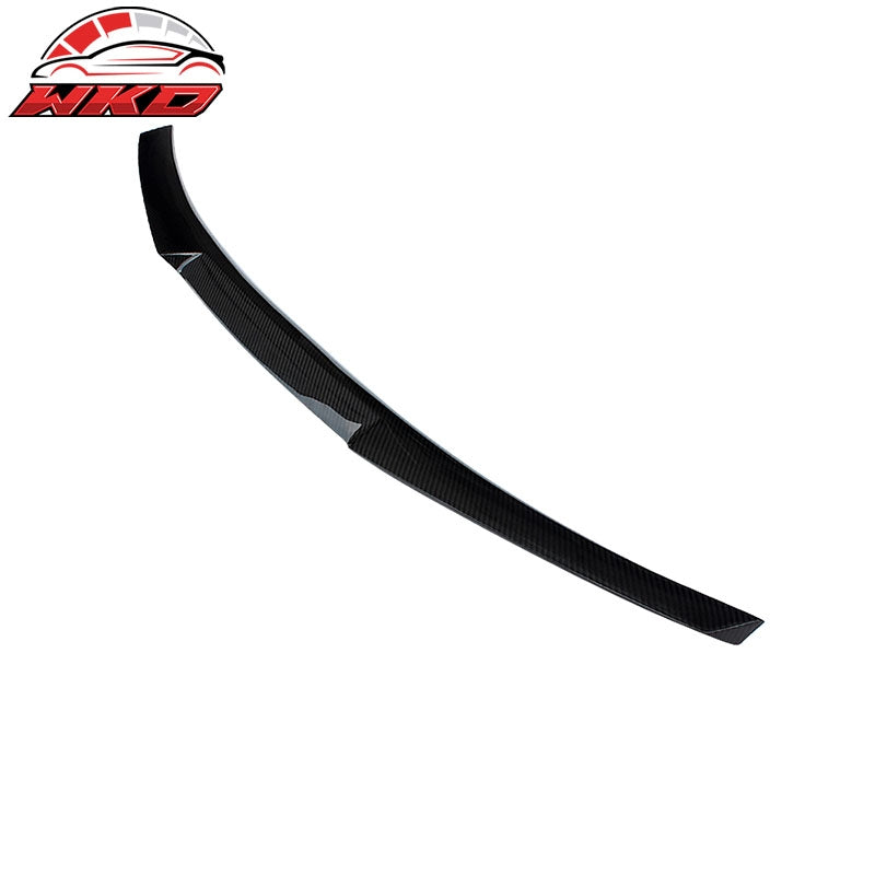 Fits 11-17 BMW 5-Series F10 M4 Style Rear Trunk Spoiler Wing Matte Carbon Fiber