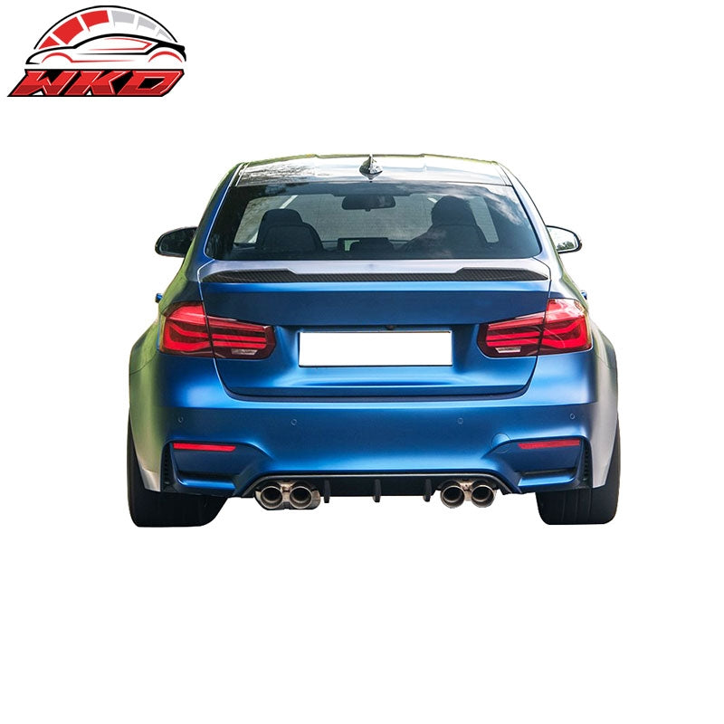 Fits 12-18 BMW F30 3 Series 4DR Sedan F80 M3 CS Style Rear Trunk Spoiler Wing CF