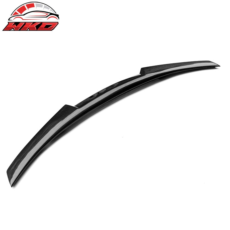 Fits 12-20 BMW 3-Series F30 F80 M4 Style Rear Trunk Spoiler Wing CF-Carbon Fiber