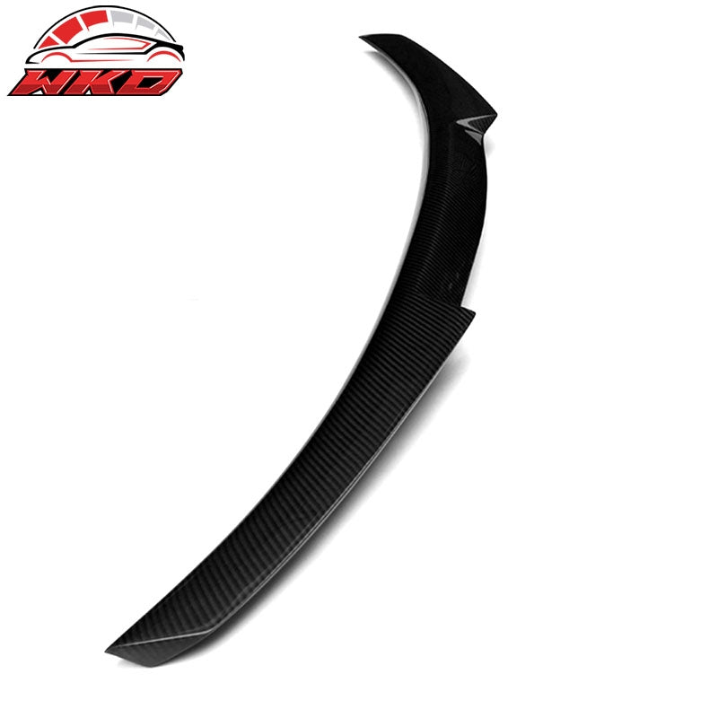 Fits 12-20 BMW 3-Series F30 F80 M4 Style Rear Trunk Spoiler Wing CF-Carbon Fiber