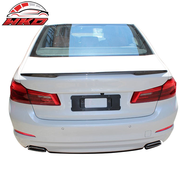 Fits 17-23 BMW G30 5 Series F90 M5 M Style Rear Trunk Spoiler Wing Carbon Fiber