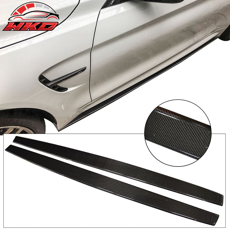 Closeout! Fits 15-20 BMW 4-Series F82 Coupe F83 M4 Side Skirts Carbon Fiber CF
