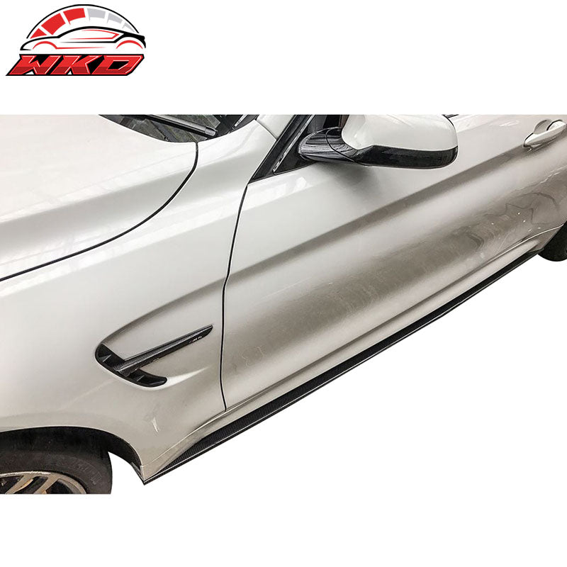 Closeout! Fits 15-20 BMW 4-Series F82 Coupe F83 M4 Side Skirts Carbon Fiber CF