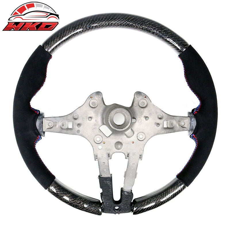 Fits 12-21 BMW F20 F22 F23 F30 F31 F32 F33 F80 M2 Steering Wheel Carbon Fiber CF
