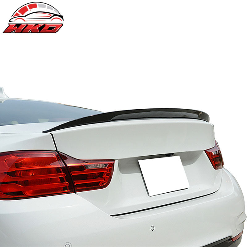 Fits 14-20 BMW 4 Series F33 F83 M4 Performance Trunk Spoiler Lip Carbon Fiber CF