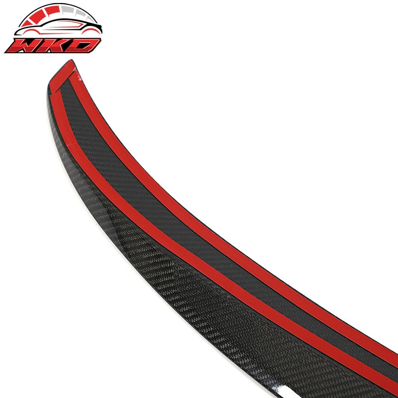 Fits 15-20 BMW F36 4 Series Gran Coupe V Style Trunk Spoiler Lip Carbon Fiber CF