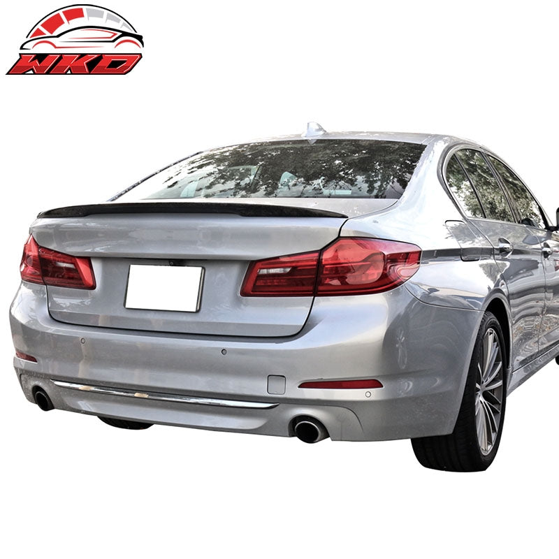 Fits 17-23 BMW G30 5-Series M5 Trunk Spoiler Forged Carbon Fiber Rear Tail Wing