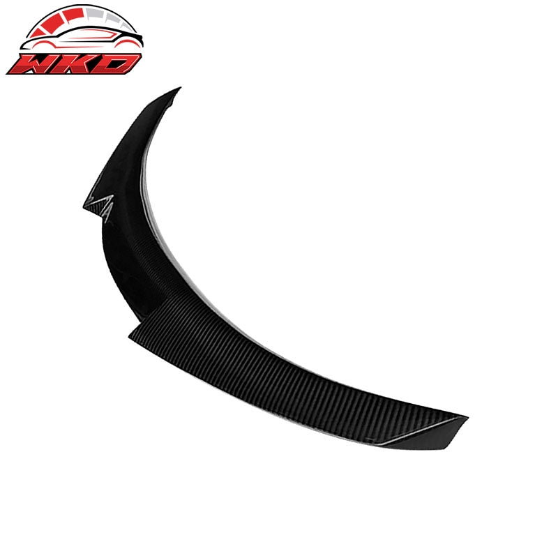 Fits 07-13 BMW E92 3-Series Trunk Spoiler M4 Style Matte Carbon Fiber Rear Wing