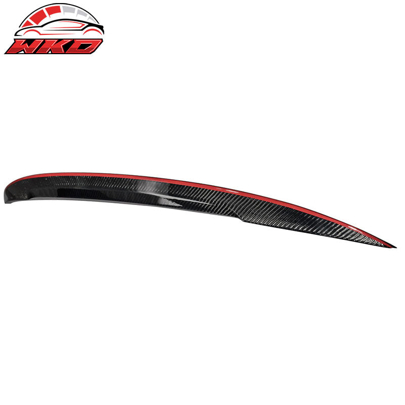 Fits 07-13 BMW 3 Series E92 M3 Performance Trunk Spoiler Carbon Fiber W/Red Line