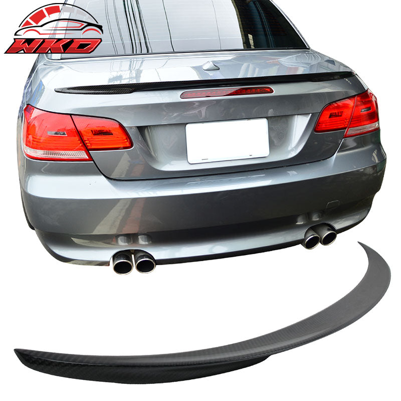 Fits 08-13 BMW 3-Series E93 Convertible IKON Trunk Spoiler Matte Carbon Fiber