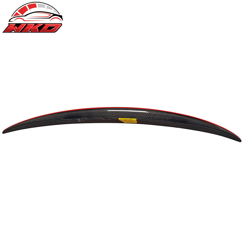 Fits 07-13 BMW E93 Performance Style Trunk Spoiler Matte Carbon Fiber W/Red Line