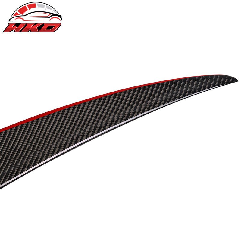 Fits 07-13 BMW E93 Performance Style Trunk Spoiler Matte Carbon Fiber W/Red Line