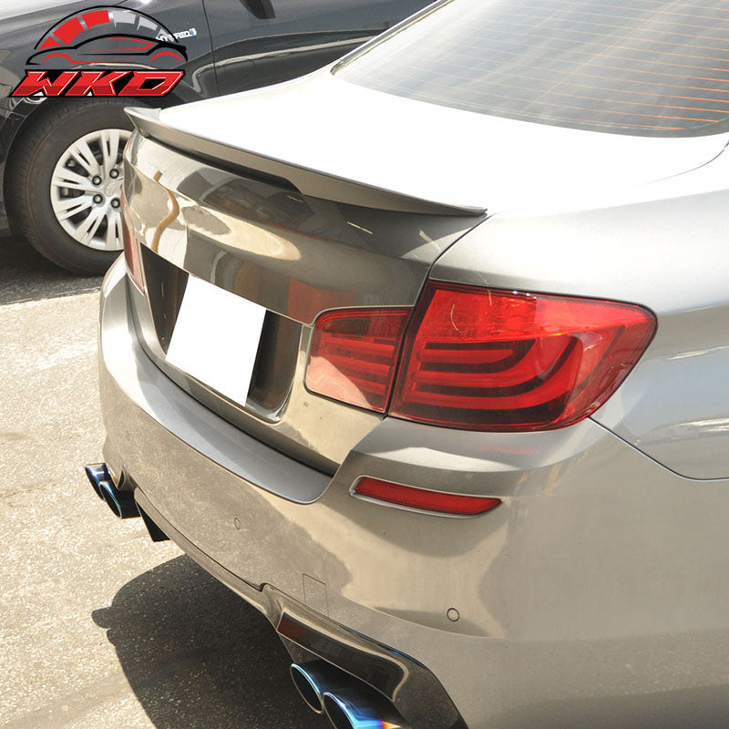 Fit 11-16 BMW 5 Series F10 Sedan Performance 2 Style Trunk Spoiler Unpainted ABS