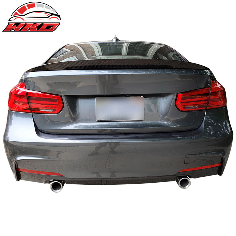 Fits 12-18 BMW F30 3 Series Sedan Performance2 Style Carbon Fiber Trunk Spoiler