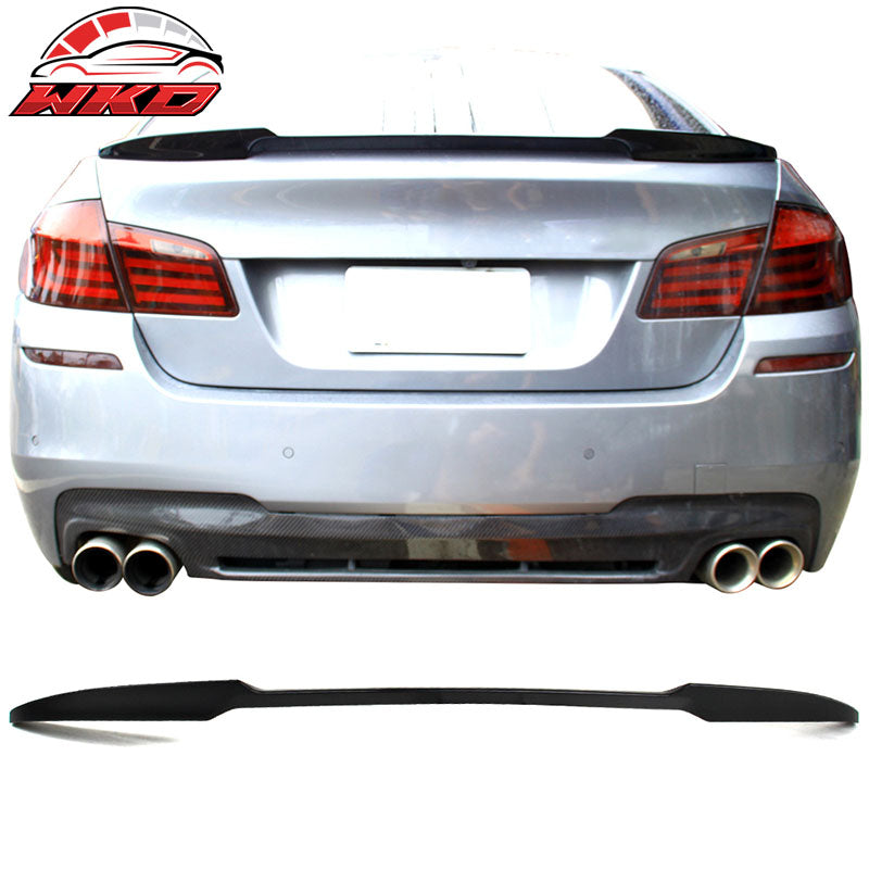 Fits 11-16 BMW F10 5-Series Sedan 4-Door M4 Style Trunk Spoiler Unpainted ABS