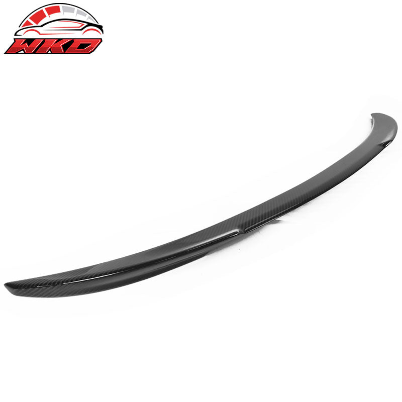 Fits 11-16 BMW 5-Series F10 Sedan M4 Style Trunk Spoiler - Matte Carbon Fiber