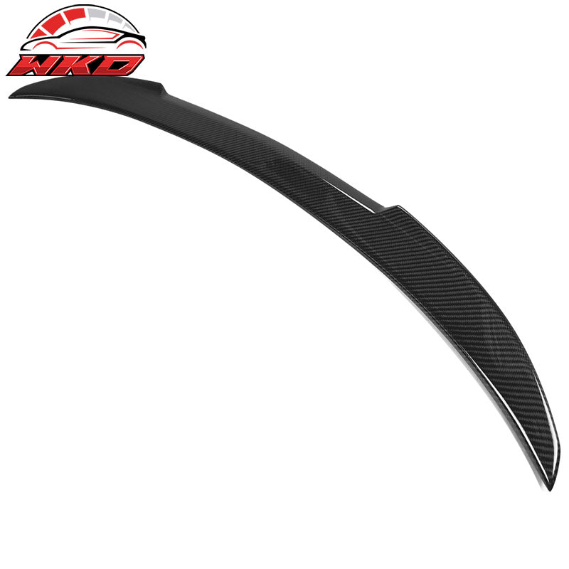 Fits 11-16 BMW 5-Series F10 Sedan M4 Style Real Carbon Fiber Rear Trunk Spoiler