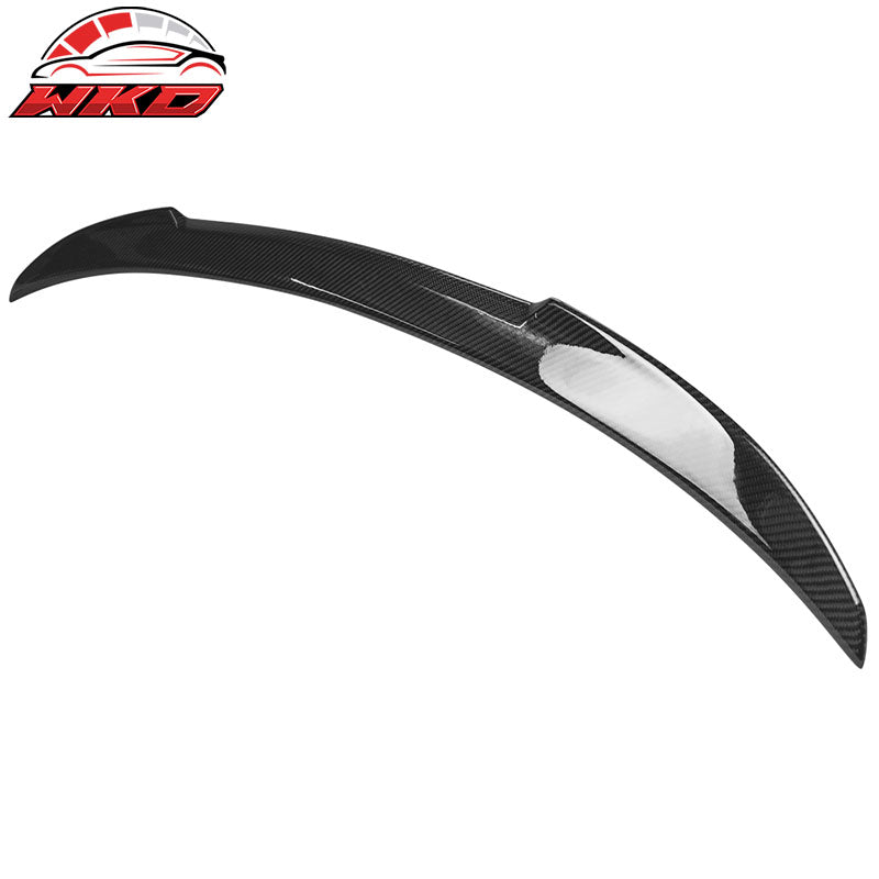 Fits 11-16 BMW 5-Series F10 Sedan M4 Style Real Carbon Fiber Rear Trunk Spoiler