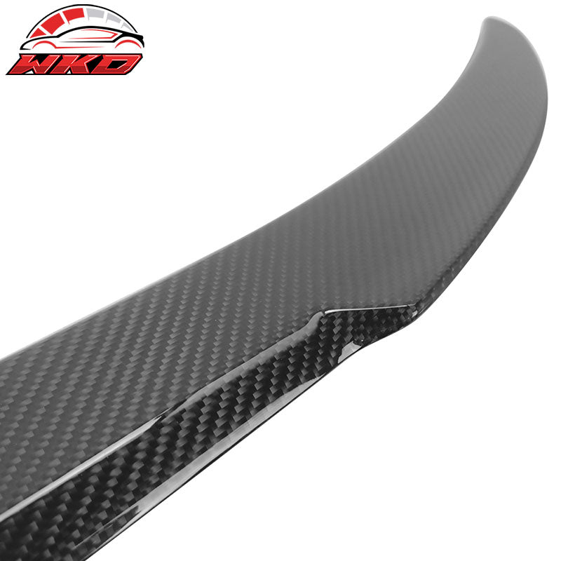 Fits 11-16 BMW 5-Series F10 Sedan M4 Style Real Carbon Fiber Rear Trunk Spoiler