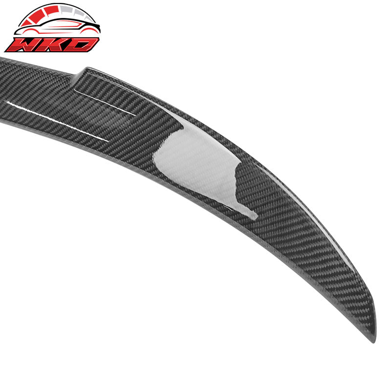 Fits 11-16 BMW 5-Series F10 Sedan M4 Style Real Carbon Fiber Rear Trunk Spoiler