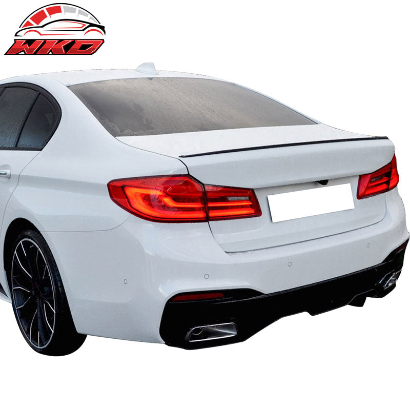 Fits 17-23 BMW G30 5 Series Sedan M5 Performance Style Trunk Spoiler Unpainted