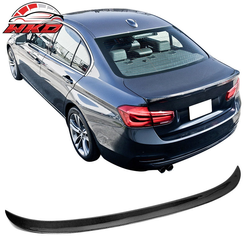 Fits 12-18 BMW F30 3 Series Sedan F80 M3 A Style Trunk Spoiler - Carbon Fiber