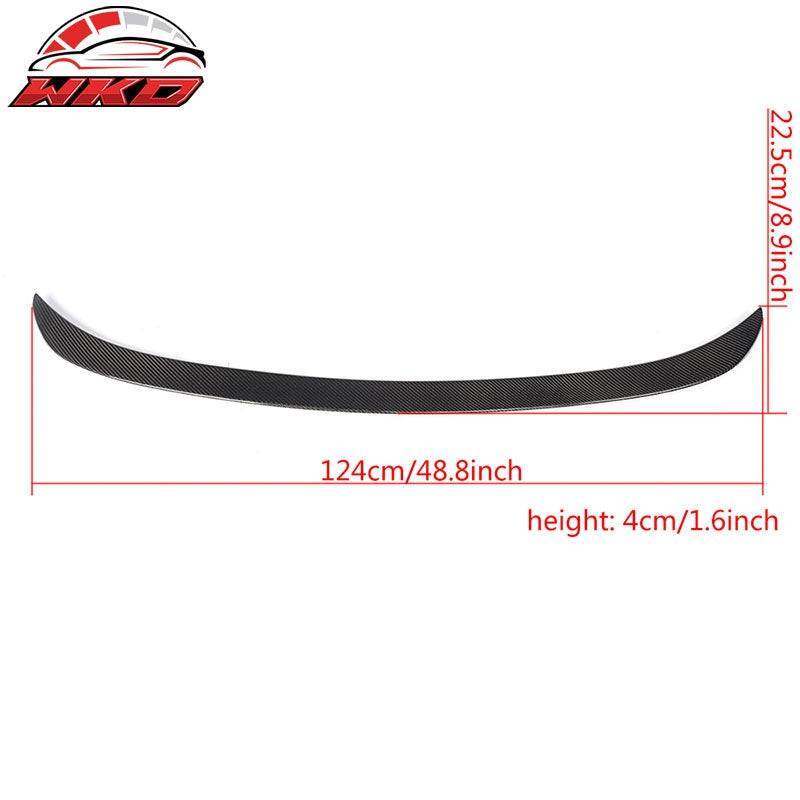 Fits 12-18 BMW F30 3 Series Sedan F80 M3 A Style Trunk Spoiler - Carbon Fiber