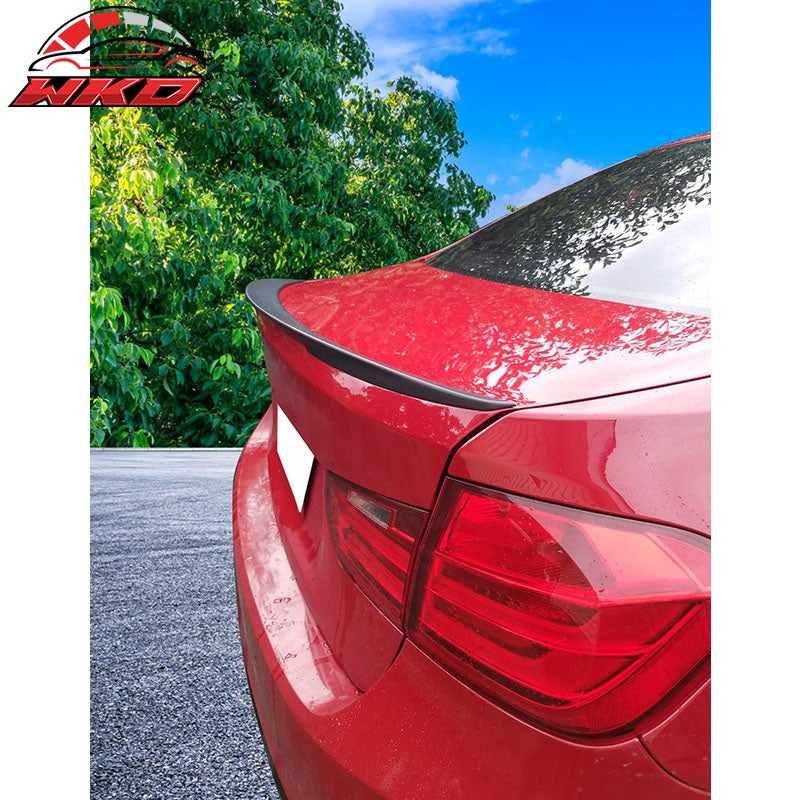 Fits 12-18 BMW F30 3-Series Sedan Performance Style Trunk Spoiler Matte Black