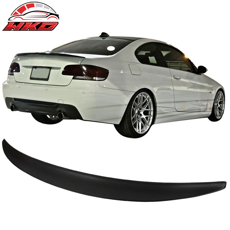 Fits 07-13 BMW 3 Series E92 Performance Trunk Spoiler Wing - Matte Carbon Fiber