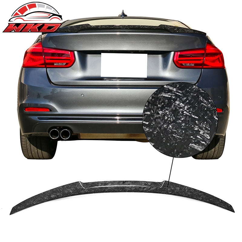 Fits 12-18 BMW F30 F80 M4 Style Trunk Spoiler Wing - Forged Carbon Fiber
