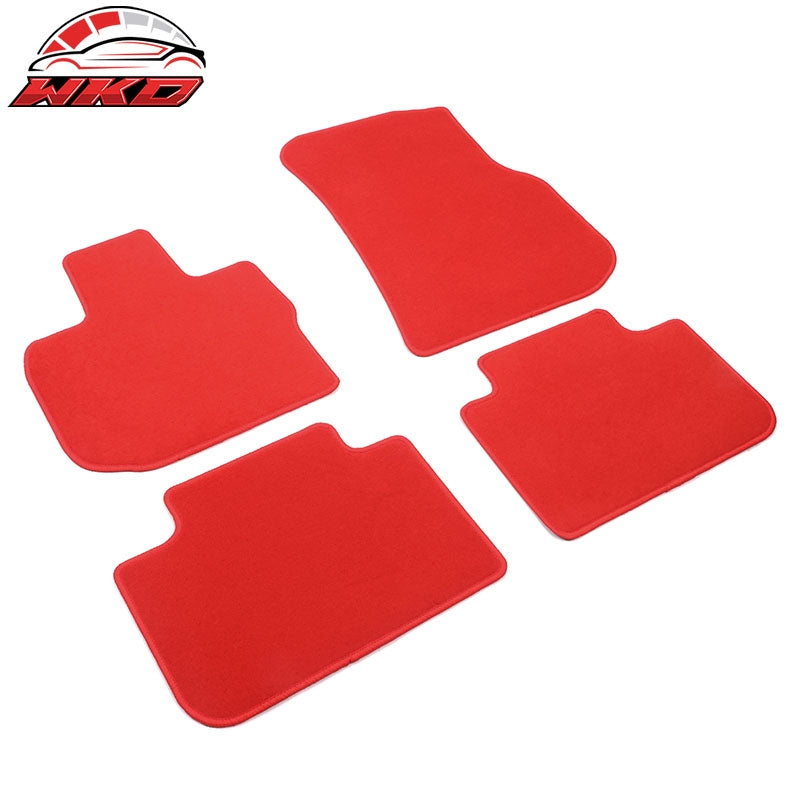 18-24 G01 X3 19-25 G02 X4 Red Nylon Floor Mat Front Rear Carpet Liner FOR: (BMW)