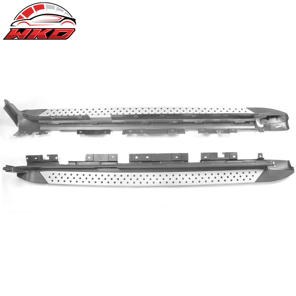 Fits 11-17 BMW X3 F25 OE Style Silver Running Board Side Step Nerf Bars In Pair