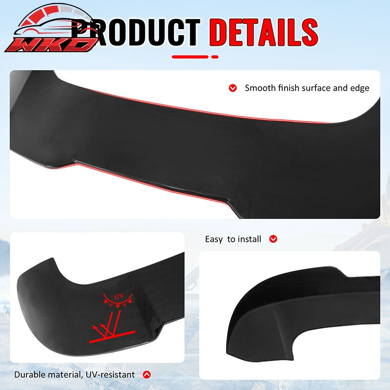 Fits 07-13 BMW X5 E70 Facelift Gloss Black Rear Top Window Roof Spoiler Wing ABS