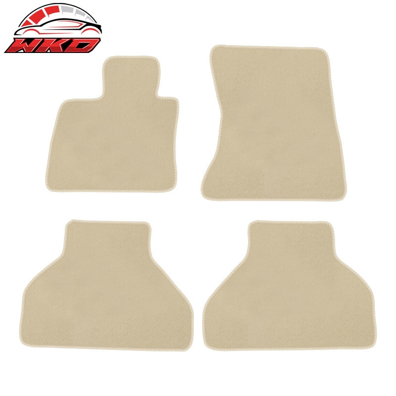 Wholesale 07-12 E70 X5 Floor Mats Liner Nylon Beige Front Rear Carpets Guard For: (BMW)