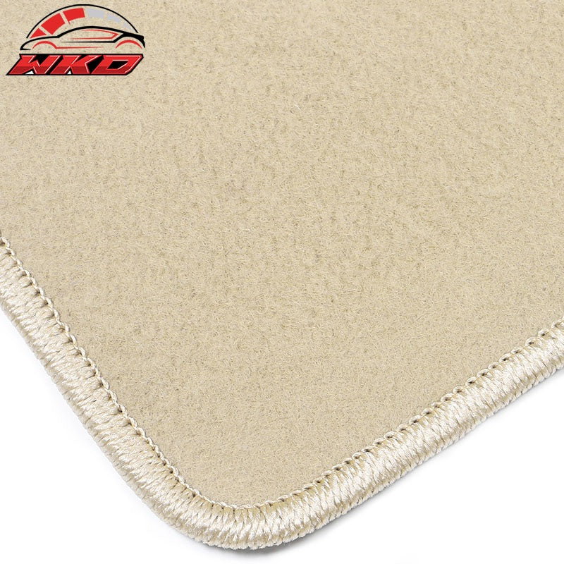 07-12 E70 X5 Floor Mats Liner Nylon Beige Front Rear Carpets Guard For: (BMW)