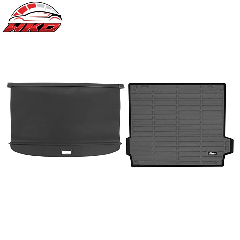 Wholesale 19-26 BMW X5 G05 5-Seat 3D TPE Trunk Mat Cargo Liner Pad + Cargo Cover - Wikond Auto