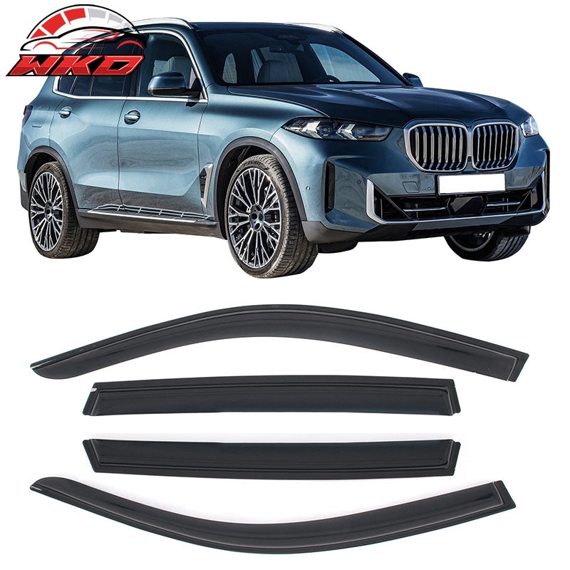 Fits 19-26 BMW G05 X5 Tape on Window Visors Vent Rain Sun Wind Guards Deflectors