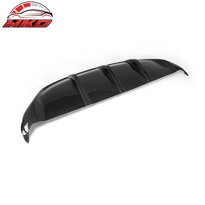 Fits 08-14 BMW X6 E71 Rear Diffuser Bumper Lip Matte Carbon Fiber CF