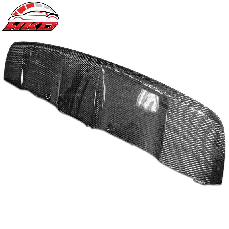 Fits 08-14 BMW E71 X6 OE Style Rear Lip Diffuser Skid Plate Matte Carbon Fiber