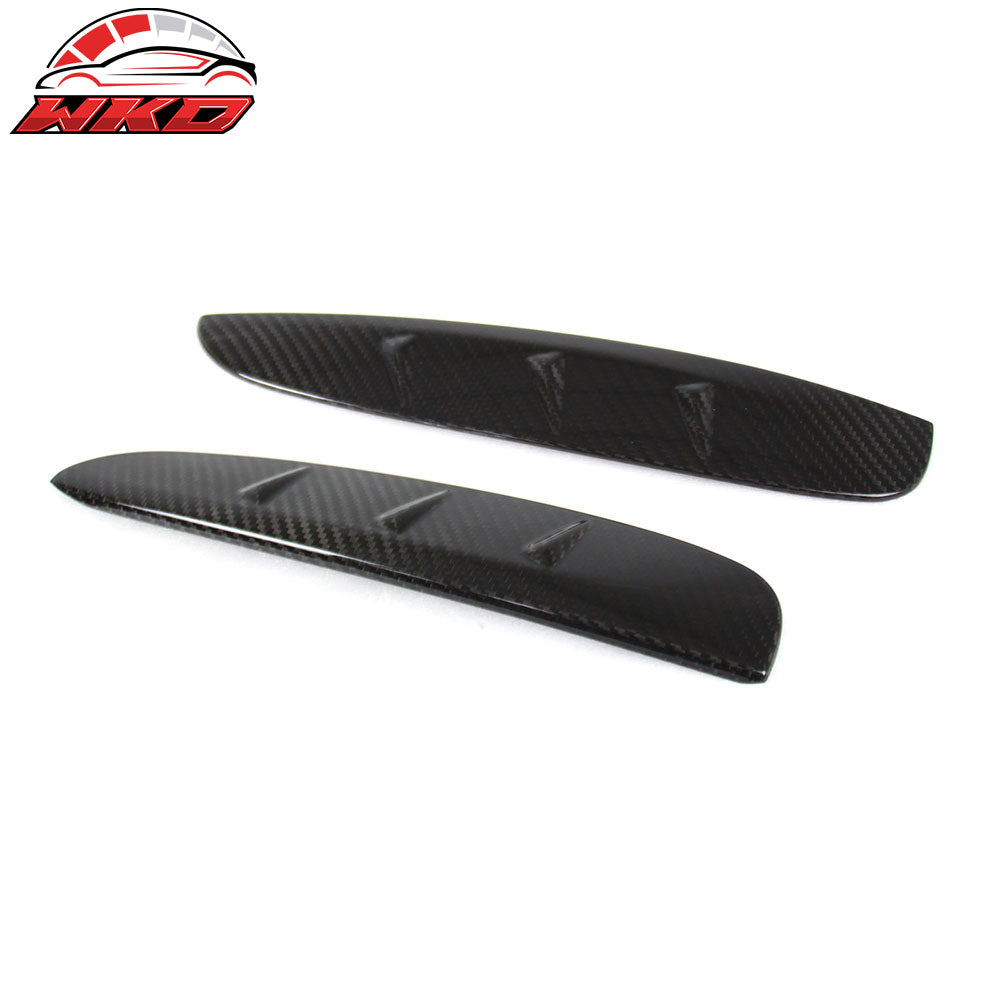 Fits 16-19 BMW X6 F16 Carbon Fiber CF Added-on Side Fender Air Vent Cover Trim