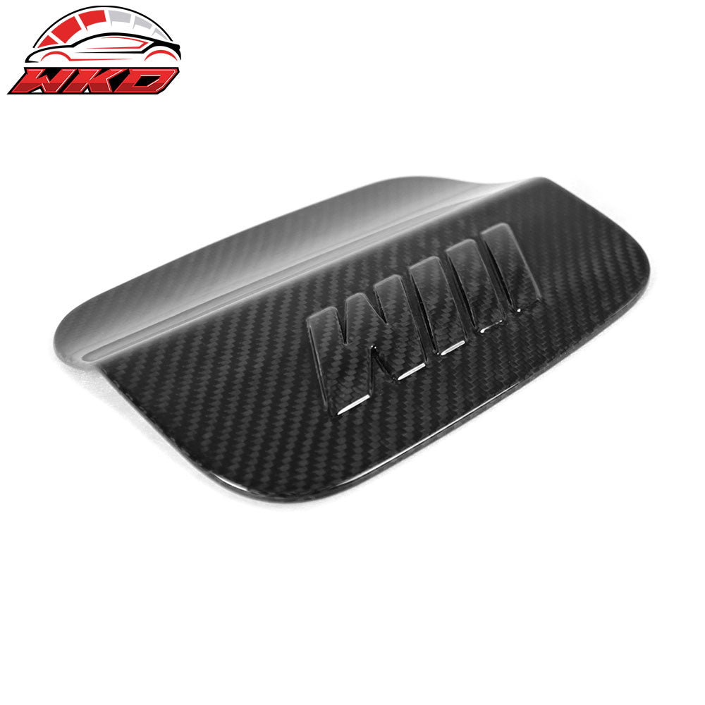 Fits 16-19 BMW X6 F16 X6M F86 Carbon Fiber CF Side Oil Fuel Tank Cap Cover Trim