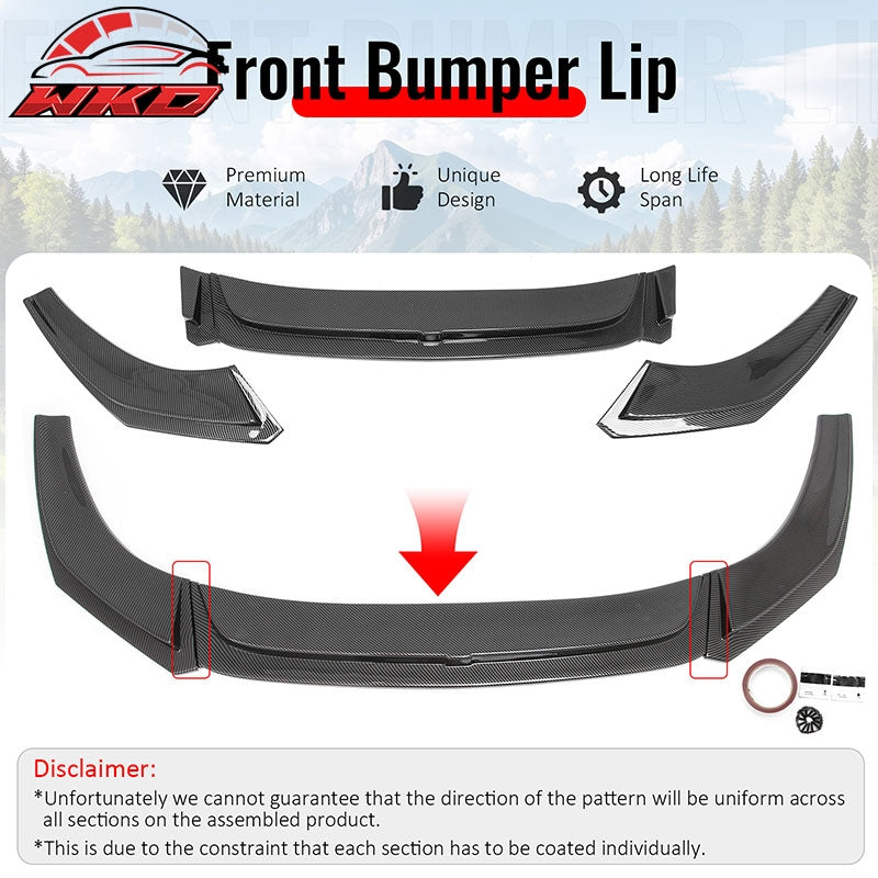 Wholesale 19-26 BMW Z4 G29 M-Tech H Style Front Bumper Lip Spoiler Carbon Fiber Print - Wikond Auto