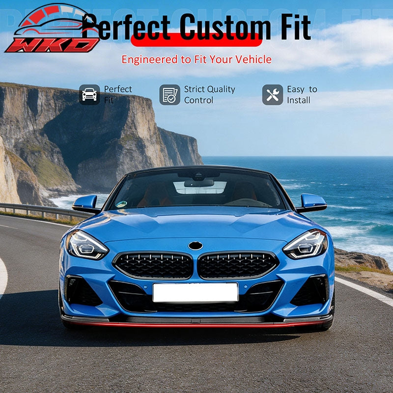 Wholesale 19-26 BMW Z4 G29 M-Tech H Style Front Bumper Lip Spoiler Gloss Black ABS - Wikond Auto