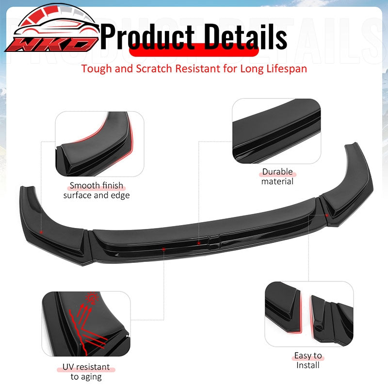 Wholesale 19-26 BMW Z4 G29 M-Tech H Style Front Bumper Lip Spoiler Gloss Black ABS - Wikond Auto